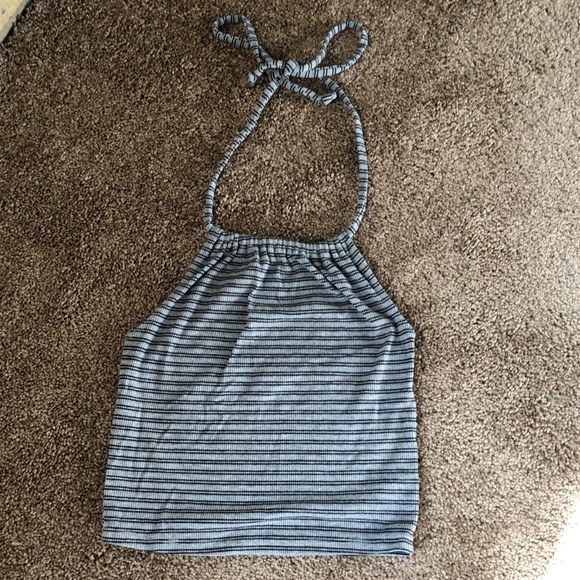 Urban Outfitters Tops - Urban Outfitters Striped Cropped Halter Top